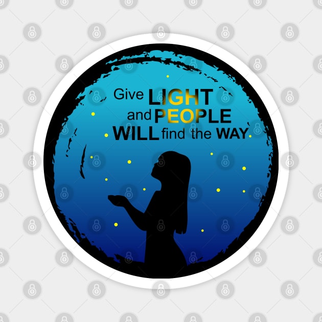 Girl and fireflies quotes Magnet by WOW DESIGN